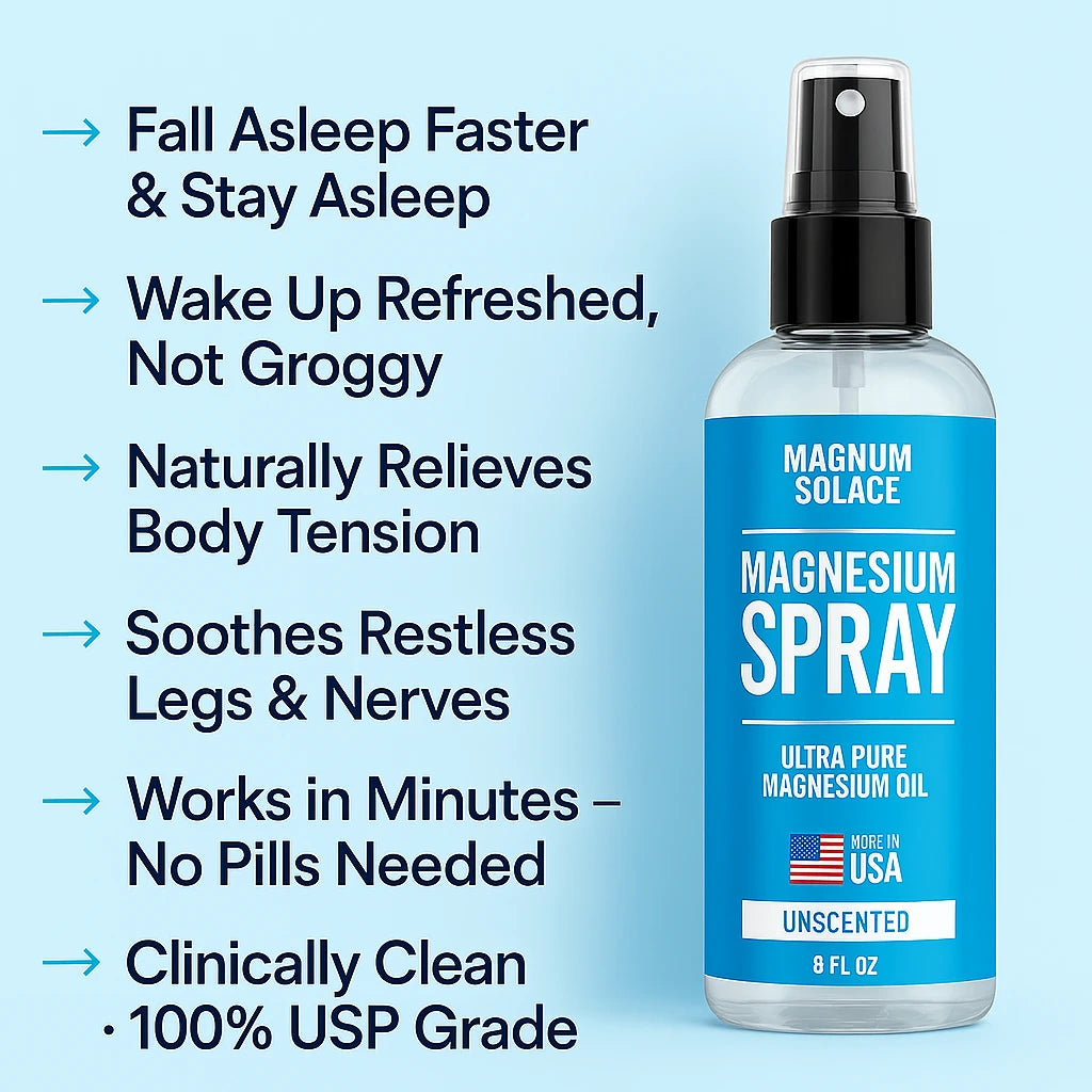 Magnesium Spray – USP Grade (8 oz), Made in USA