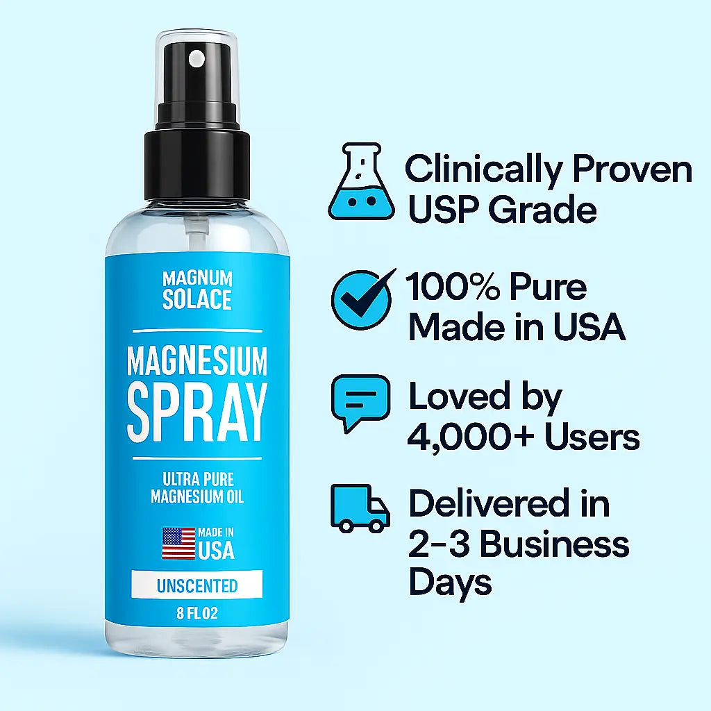 Magnesium Spray – USP Grade (8 oz), Made in USA